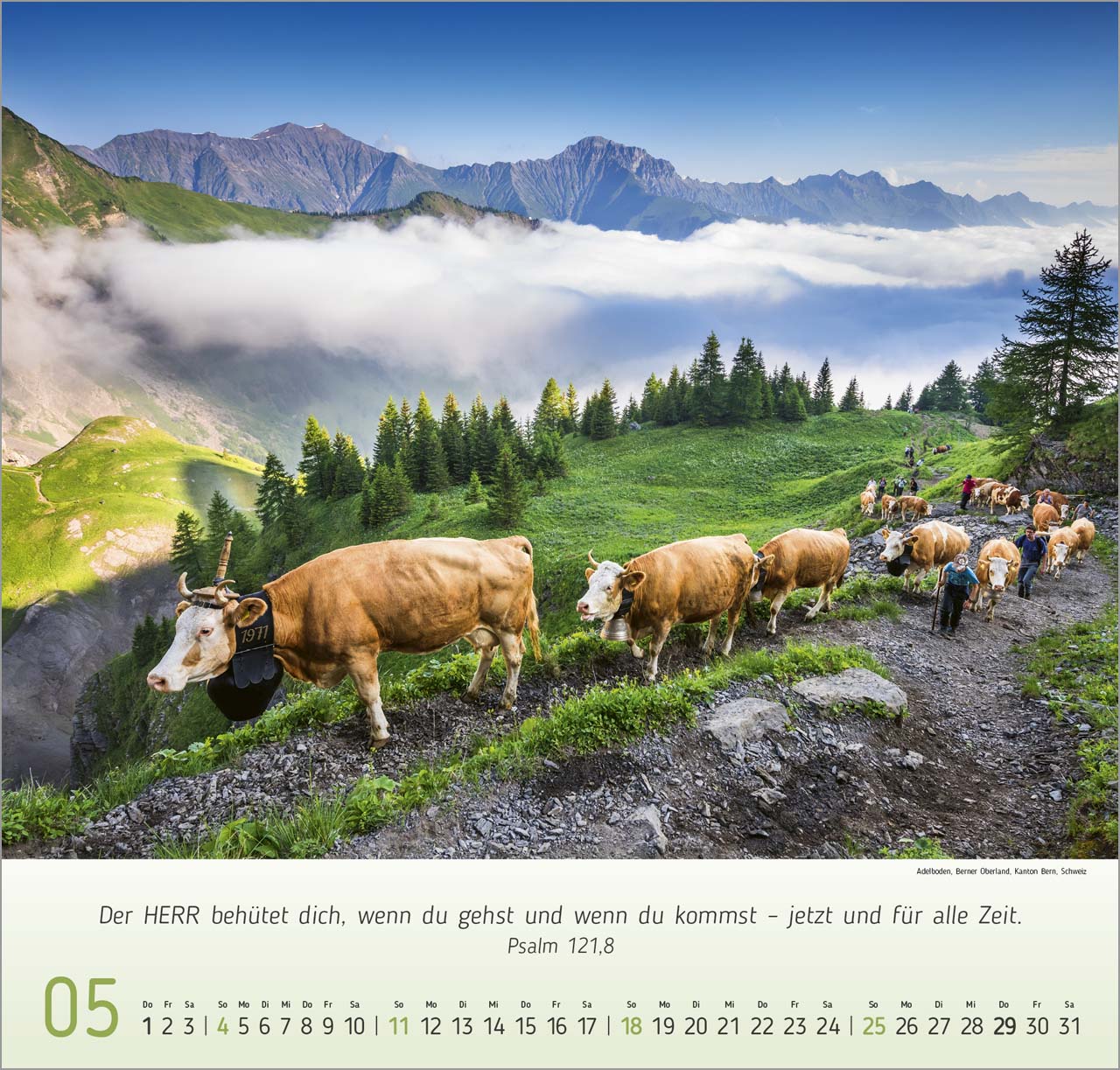 Berg Impressionen Wandkalender 2025