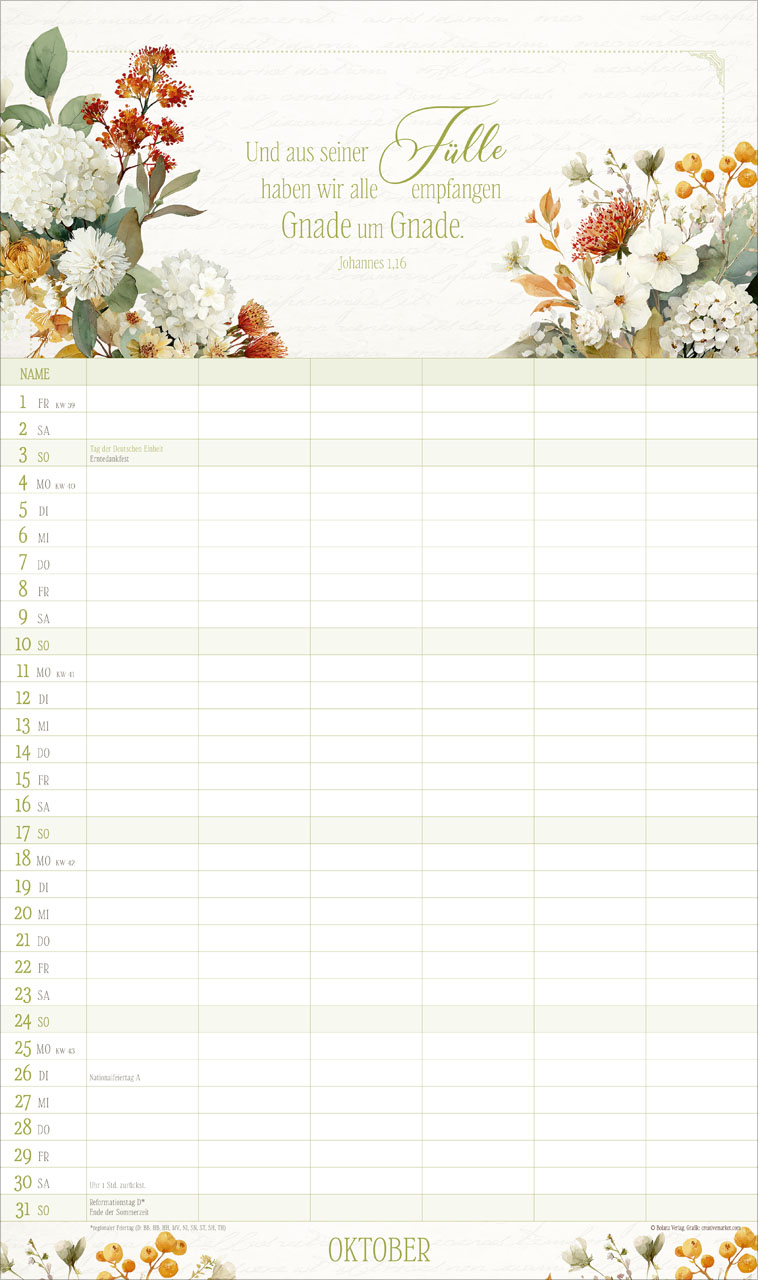 Poesie 2027 – Familienplaner