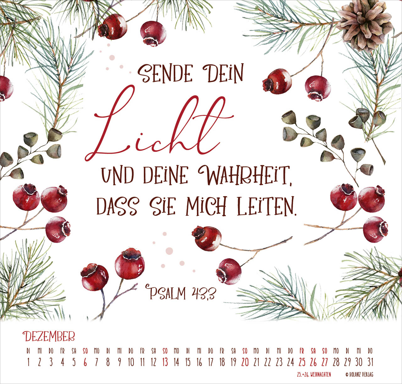 Gesegnet Tag für Tag 2026 - Posterkalender Gesegnet Tag für Tag 2026 - Posterkalender