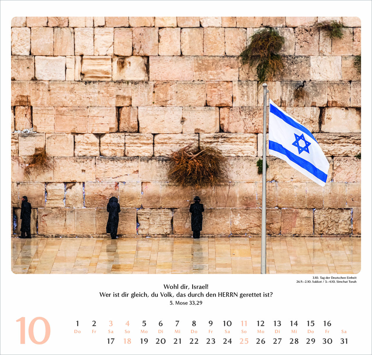Geliebtes Israel Wandkalender 2026 Geliebtes Israel Wandkalender 2026