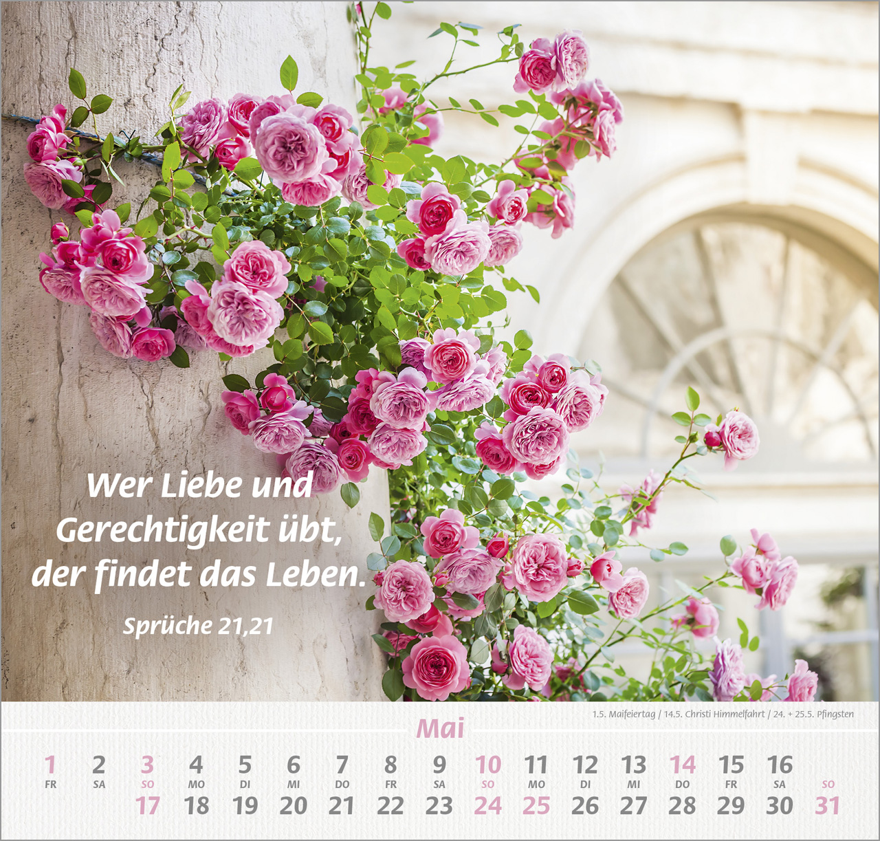 Denn du bist bei mir Wandkalender 2026