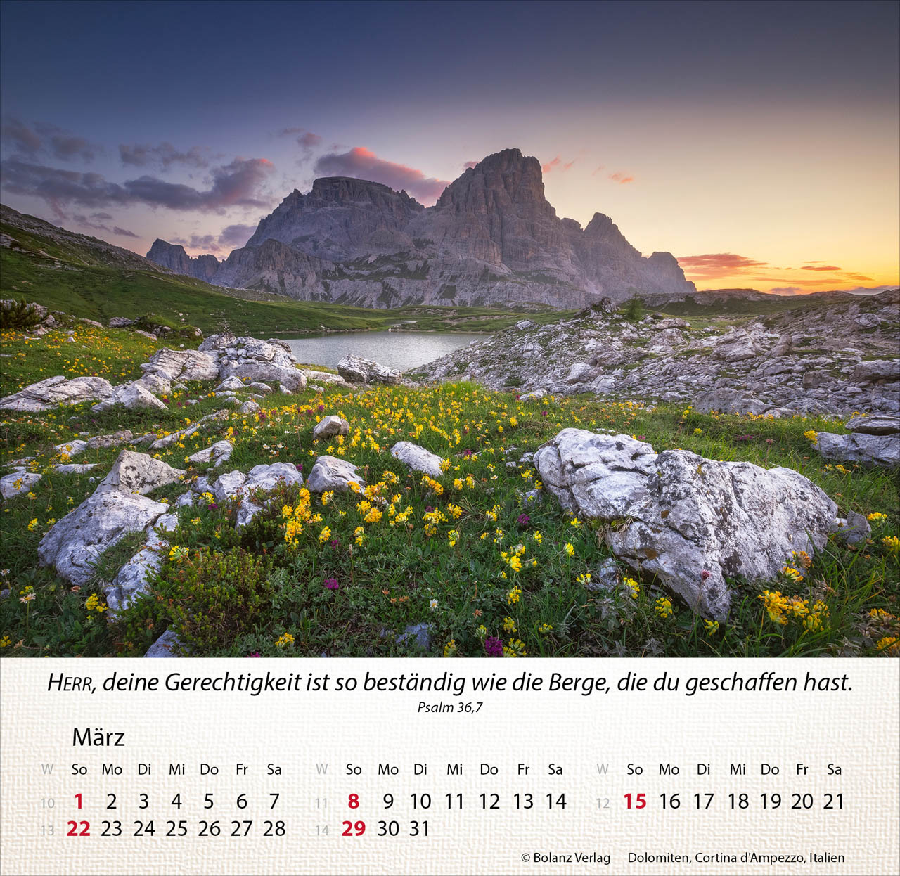 Berge 2026 - Tischkalender Berge 2026 - Tischkalender