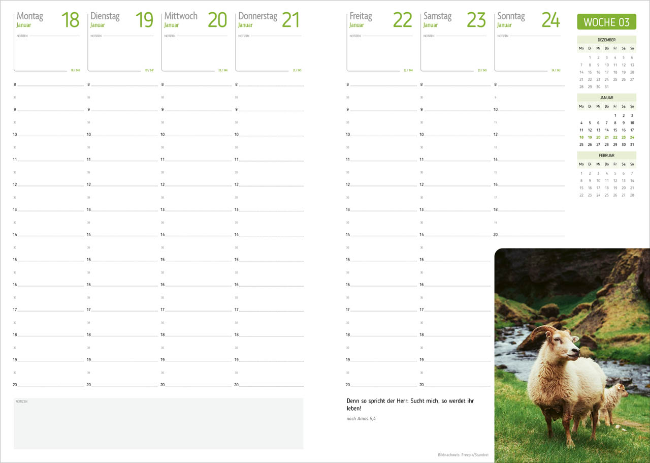 Agenda – Für jeden Tag 2027