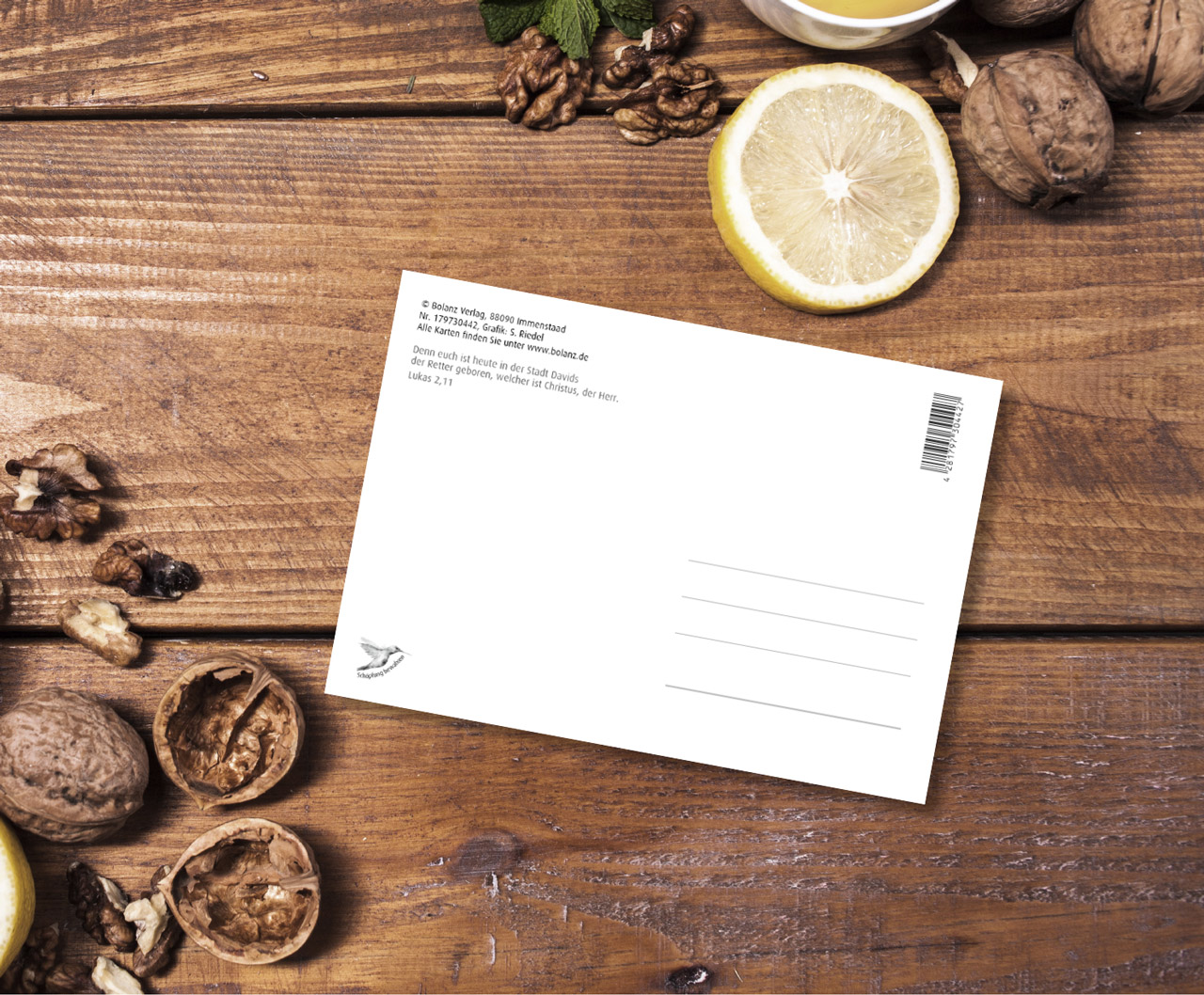 Postkarte Der Retter ist da!