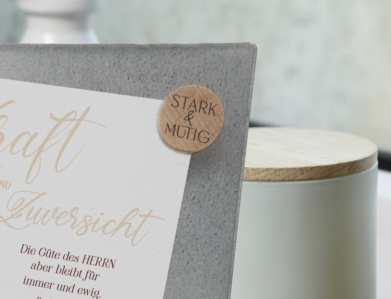Holzmagnete Stark & mutig