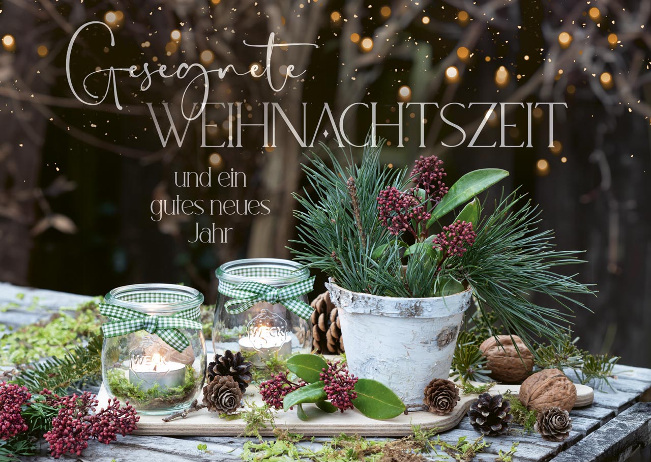 Postkarte Gesegnete Weihnachtszeit