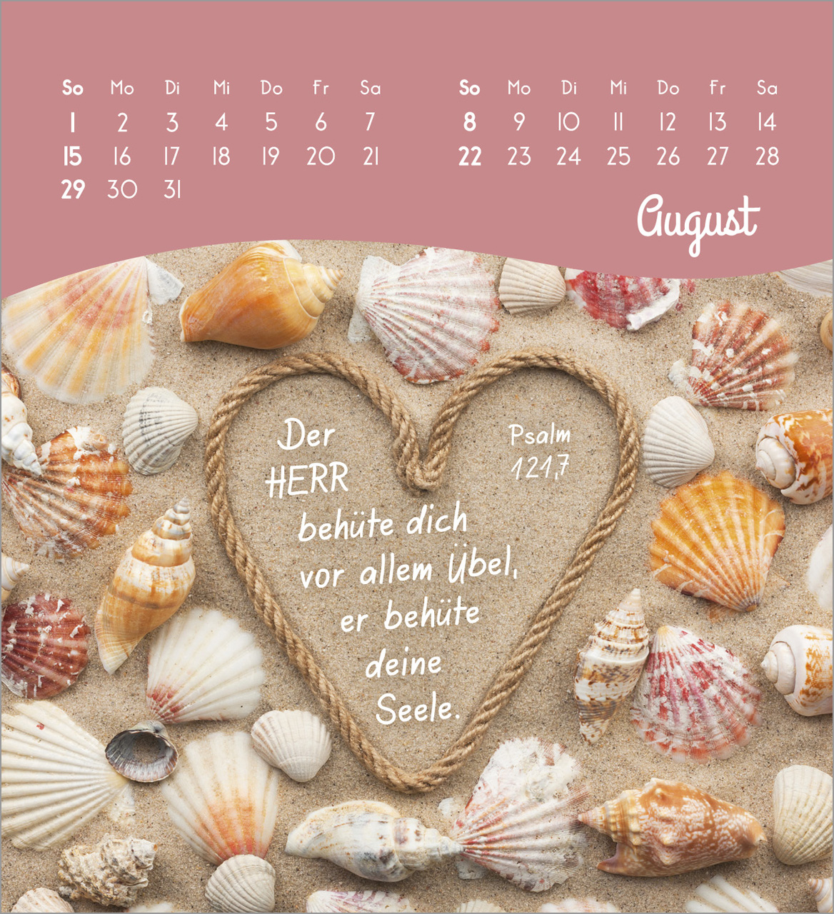Von Herzen ein glückliches Jahr 2027 – Tischkalender