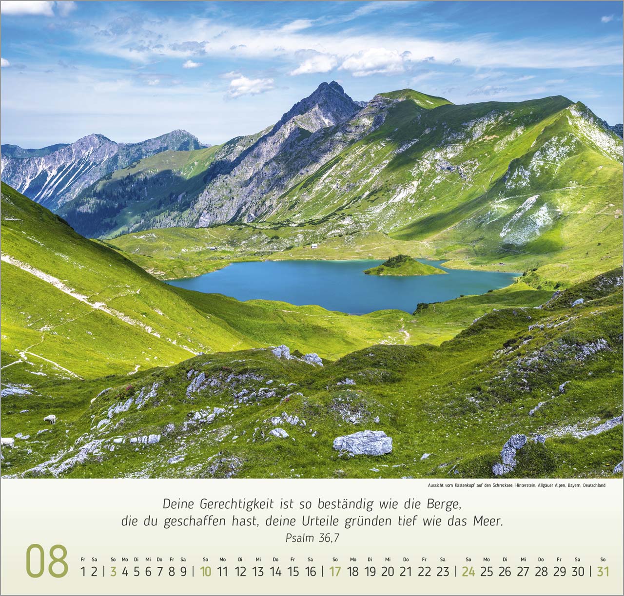 Berg Impressionen Wandkalender 2025