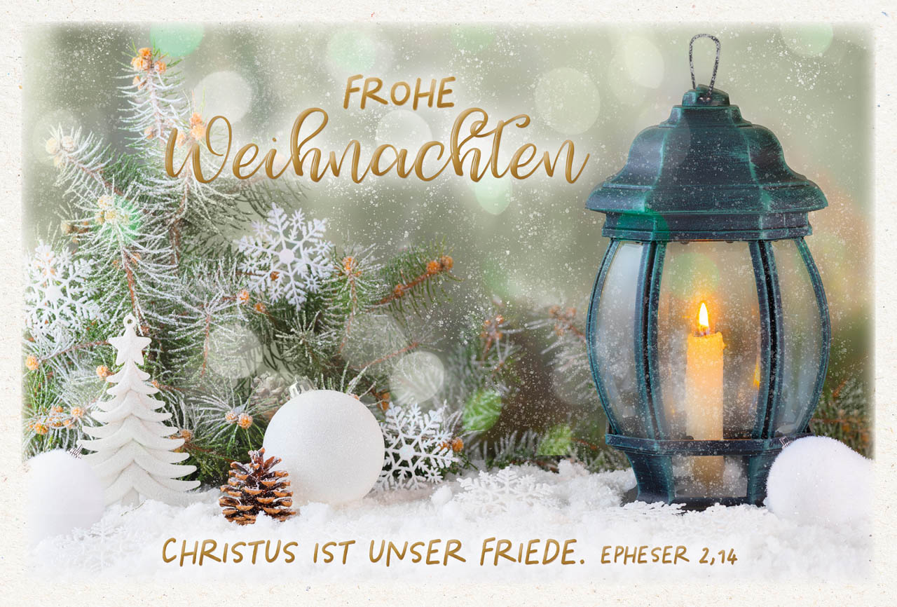 Faltkarte Christus ist unser Friede