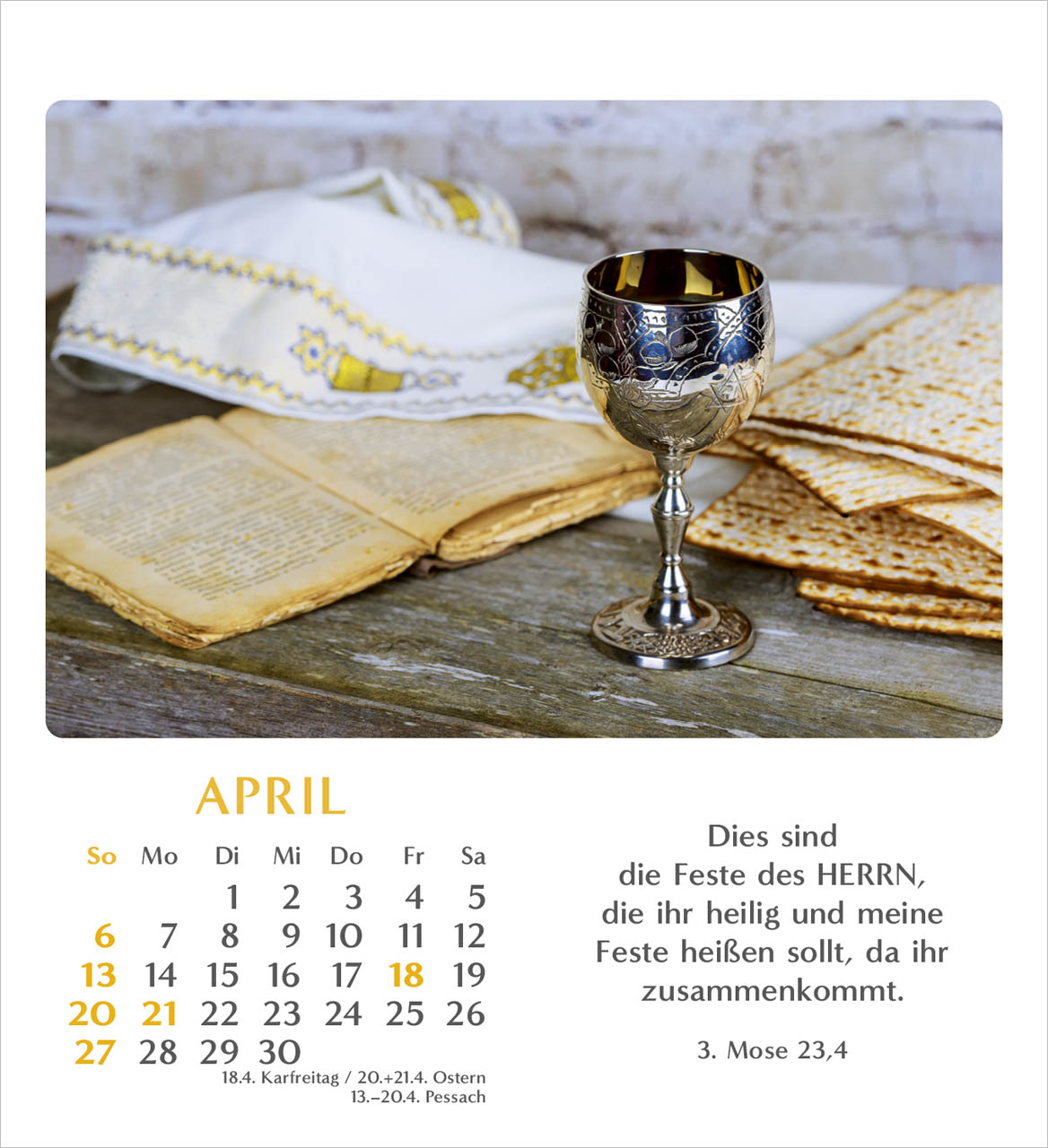 Geliebtes Israel Tischkalender