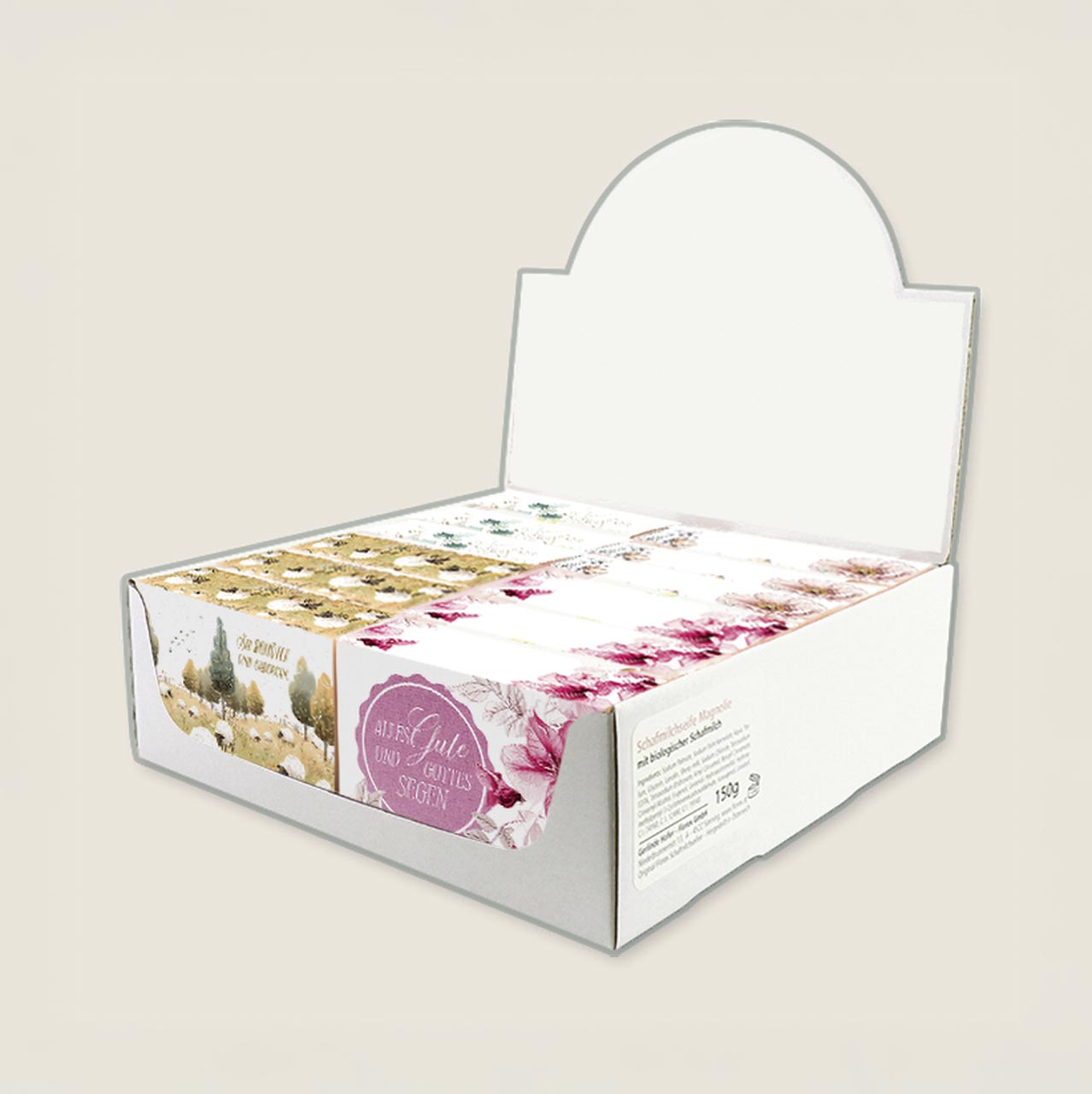 Schafmilchseife Display