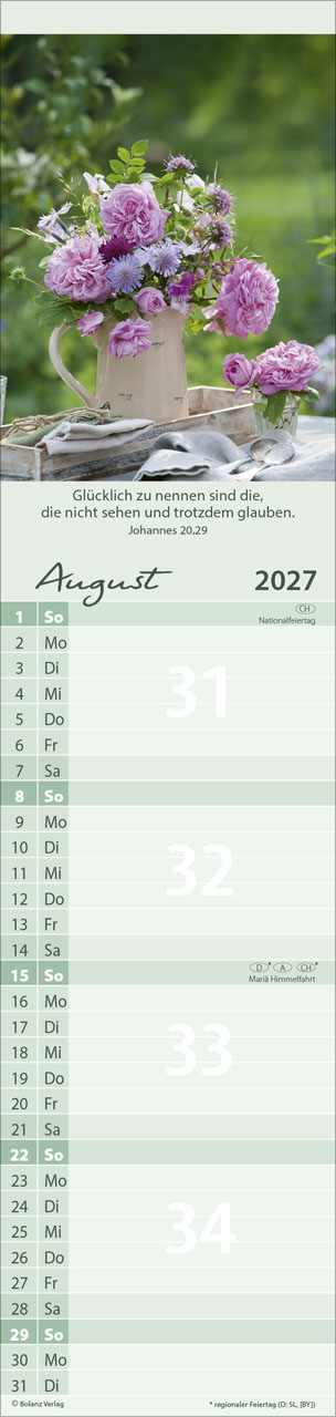 Von Mir zu Dir 2027 – Streifenterminkalender