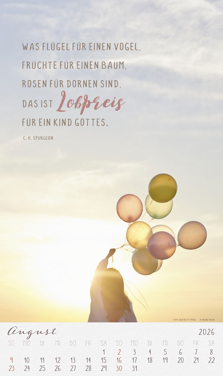 Mit Seiner Kraft 2026 - Posterkalender