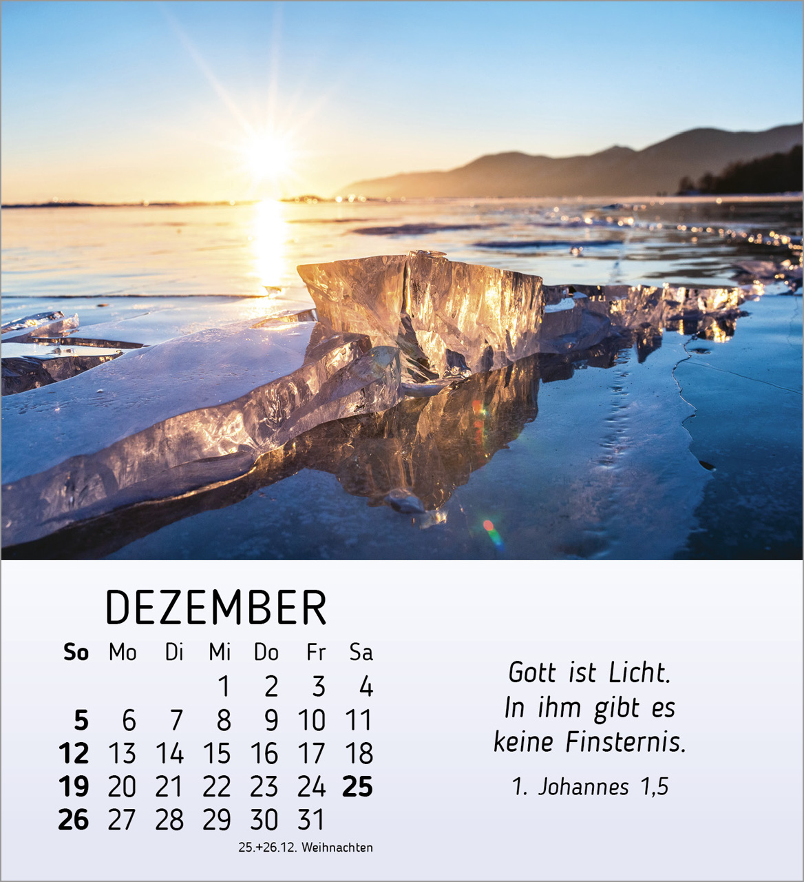 Schönheit des Lichts 2027 – Tischkalender