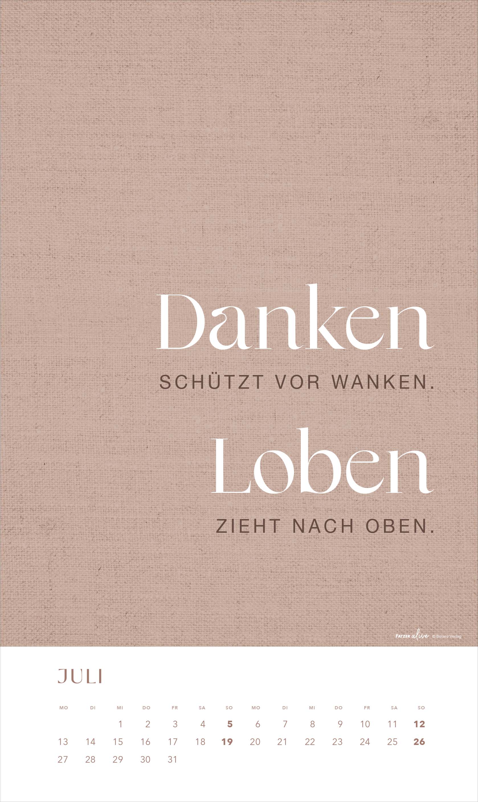 Glaube im Alltag 2026 - Posterkalender