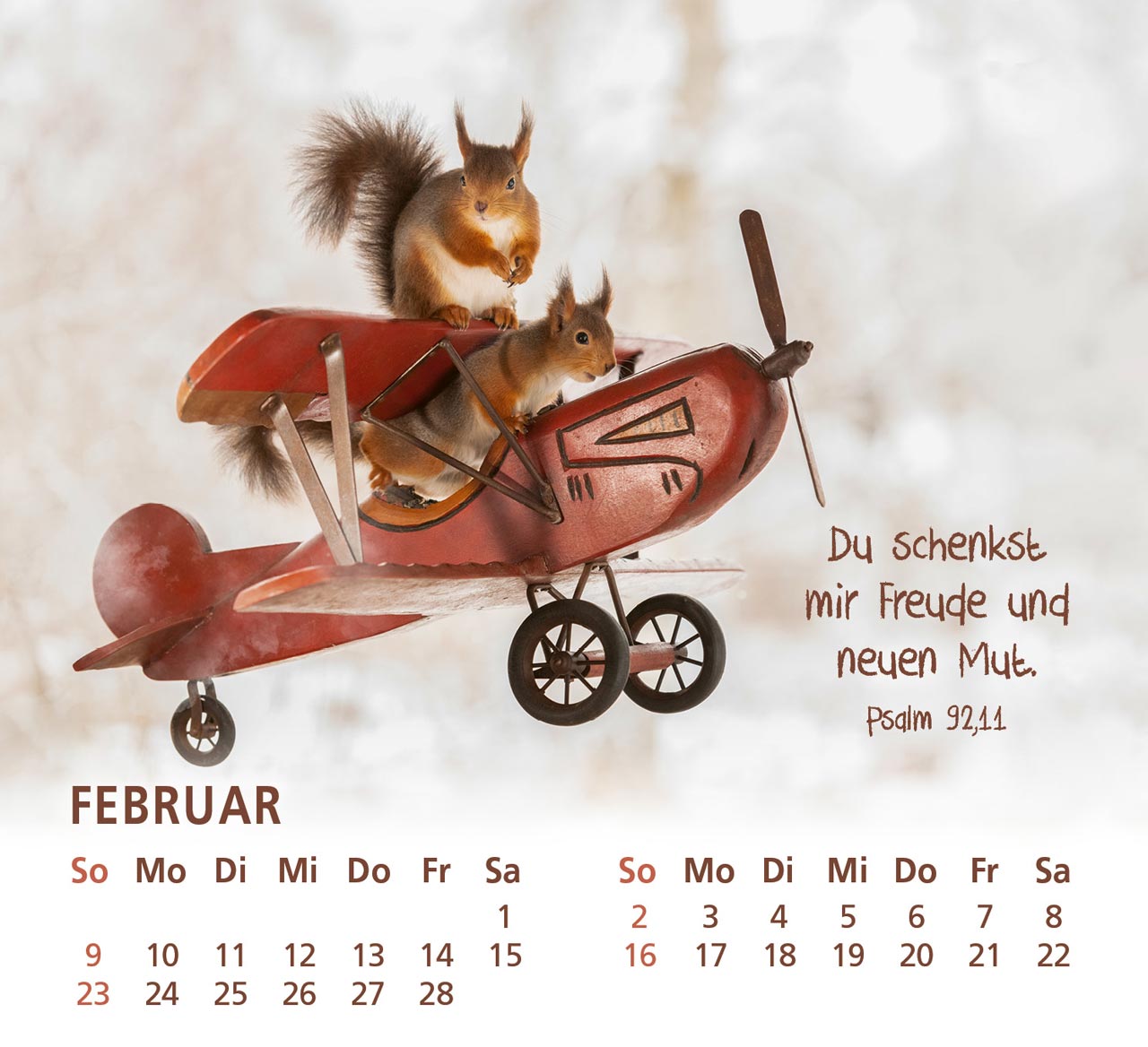 Du bist meine Freude - Eichhörnchen Kalender