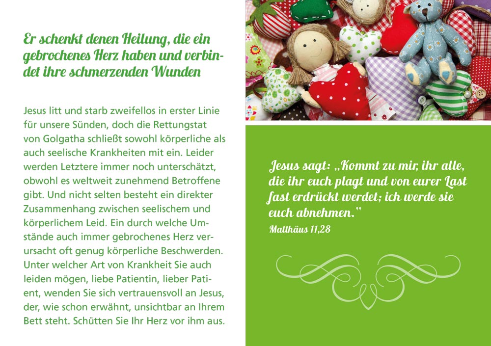Grußheft Bei dir finde ich Zuflucht - Ein Krankengruß