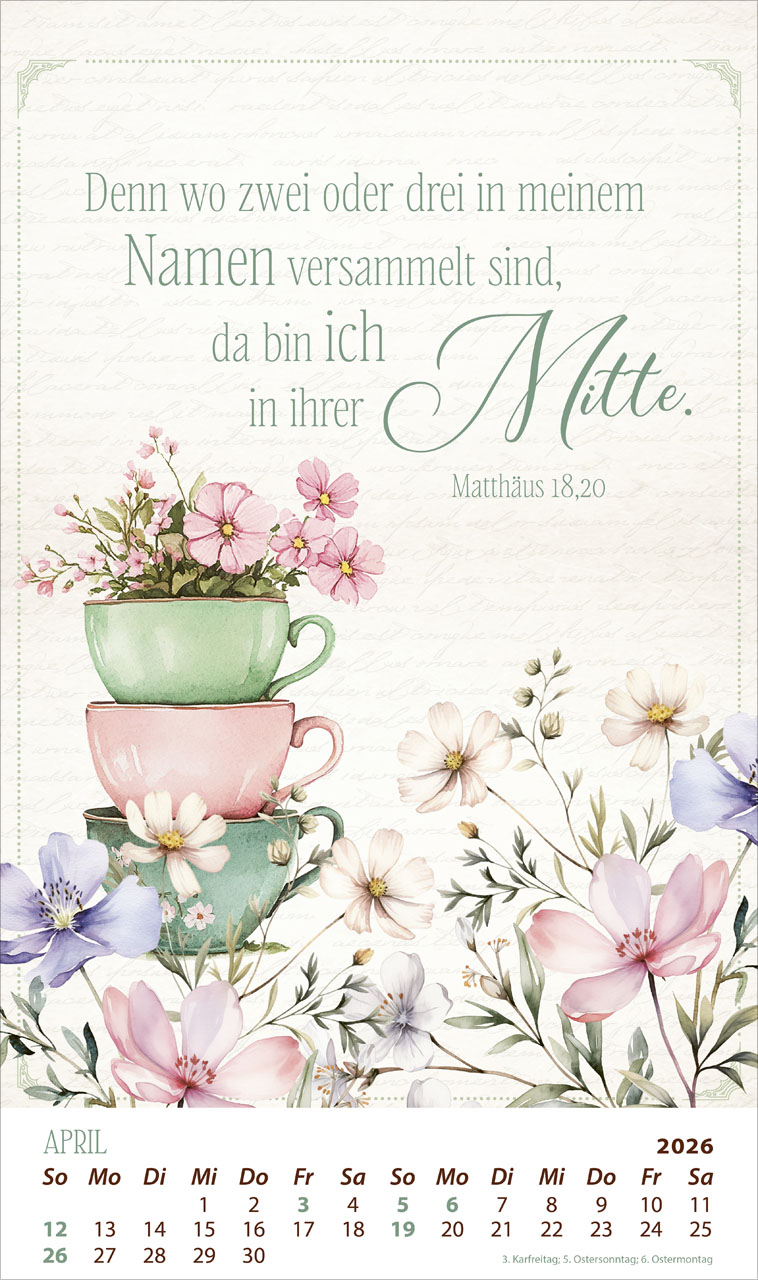 Die Kraft der Worte 2026 - Posterkalender