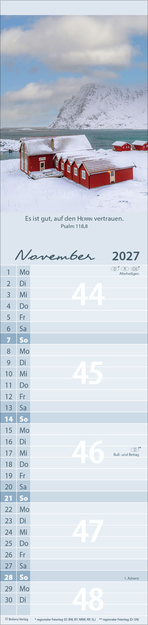 Für Alle 2027 – Streifenterminkalender