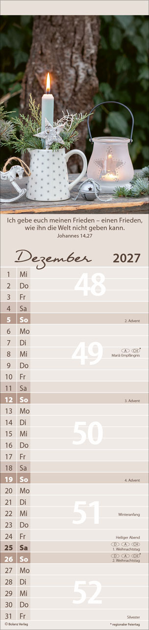 Von Mir zu Dir 2027 – Streifenterminkalender
