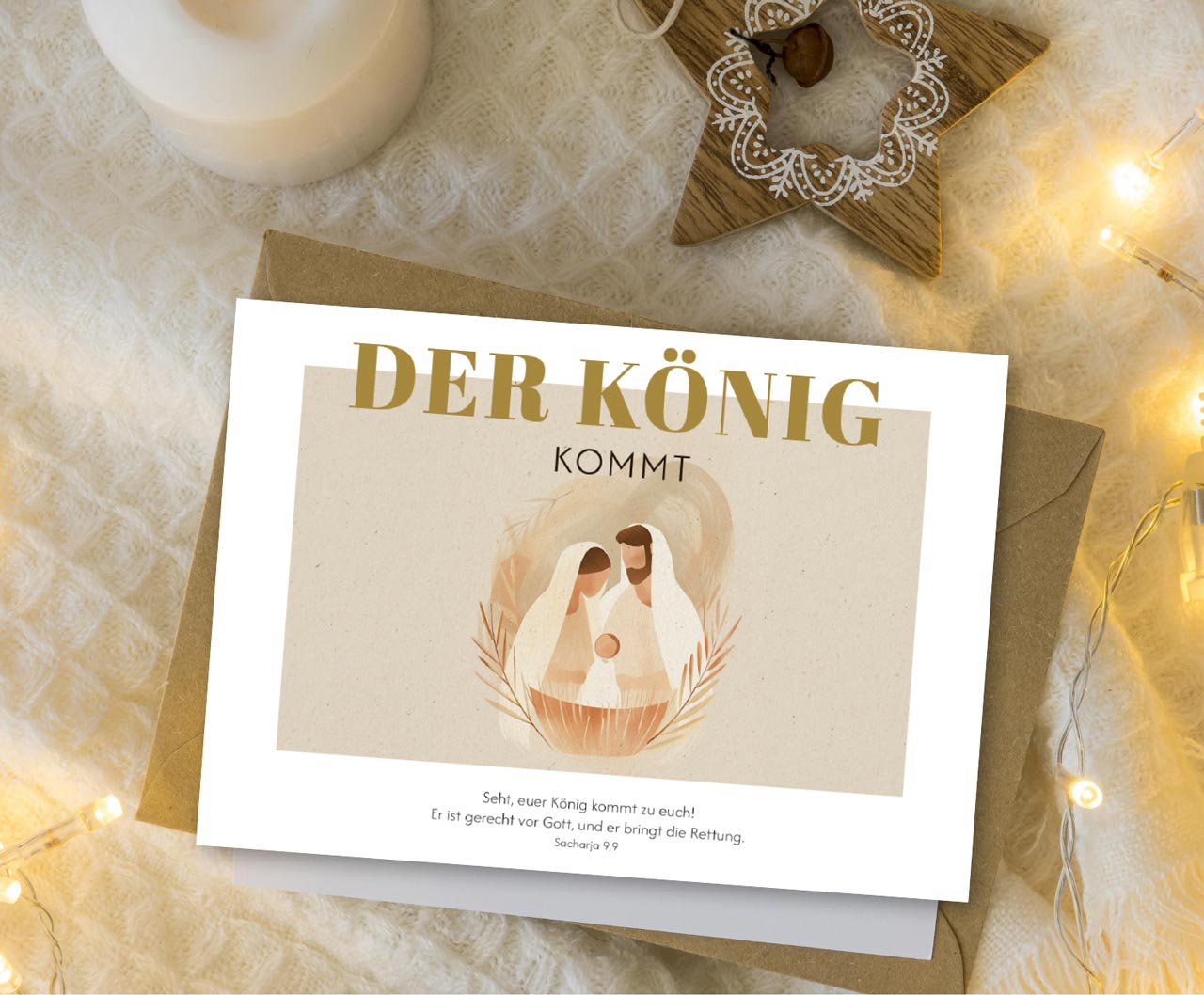 Faltkarte Der König kommt