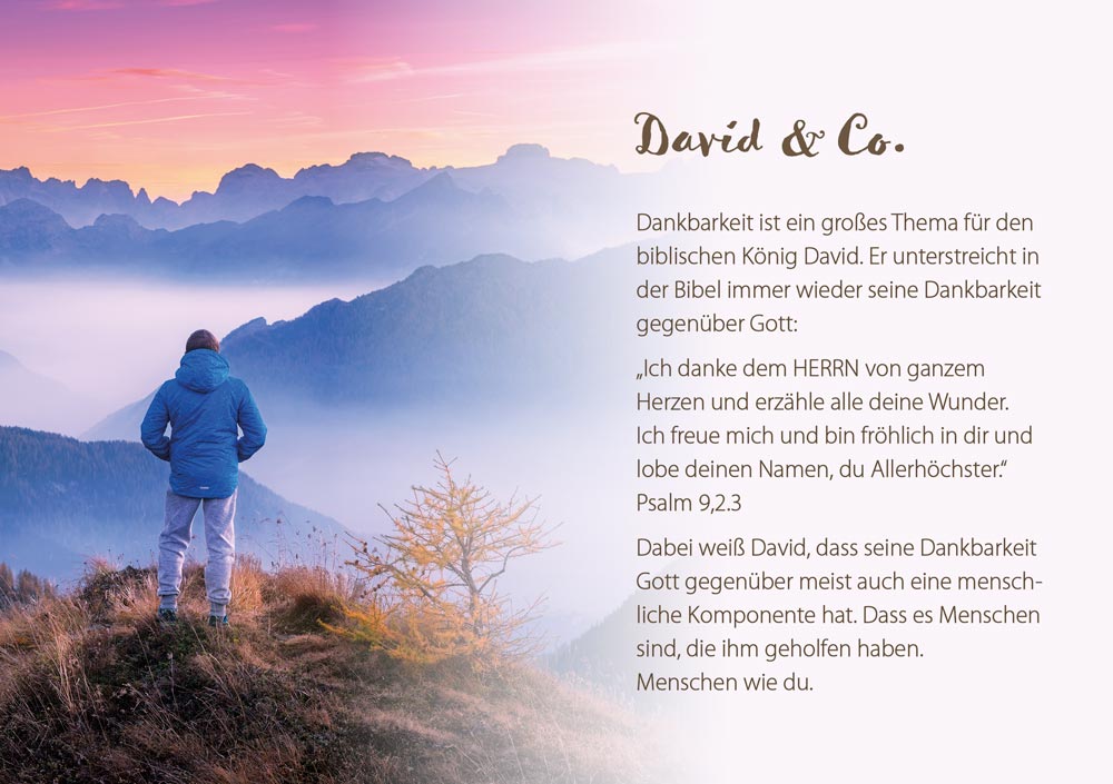 Grußheft Danke