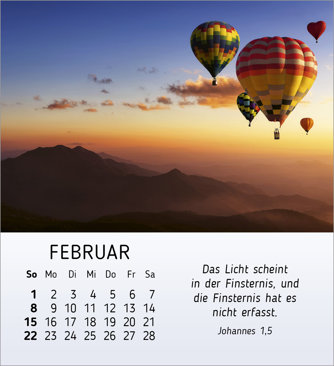 Schöheit des Lichts Tischkalender 2026 Schöheit des Lichts Tischkalender 2026