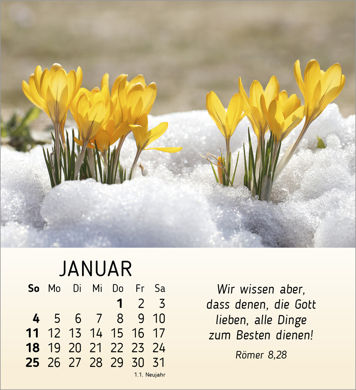 Ich wünsche dir Freude Tischkalender 2026