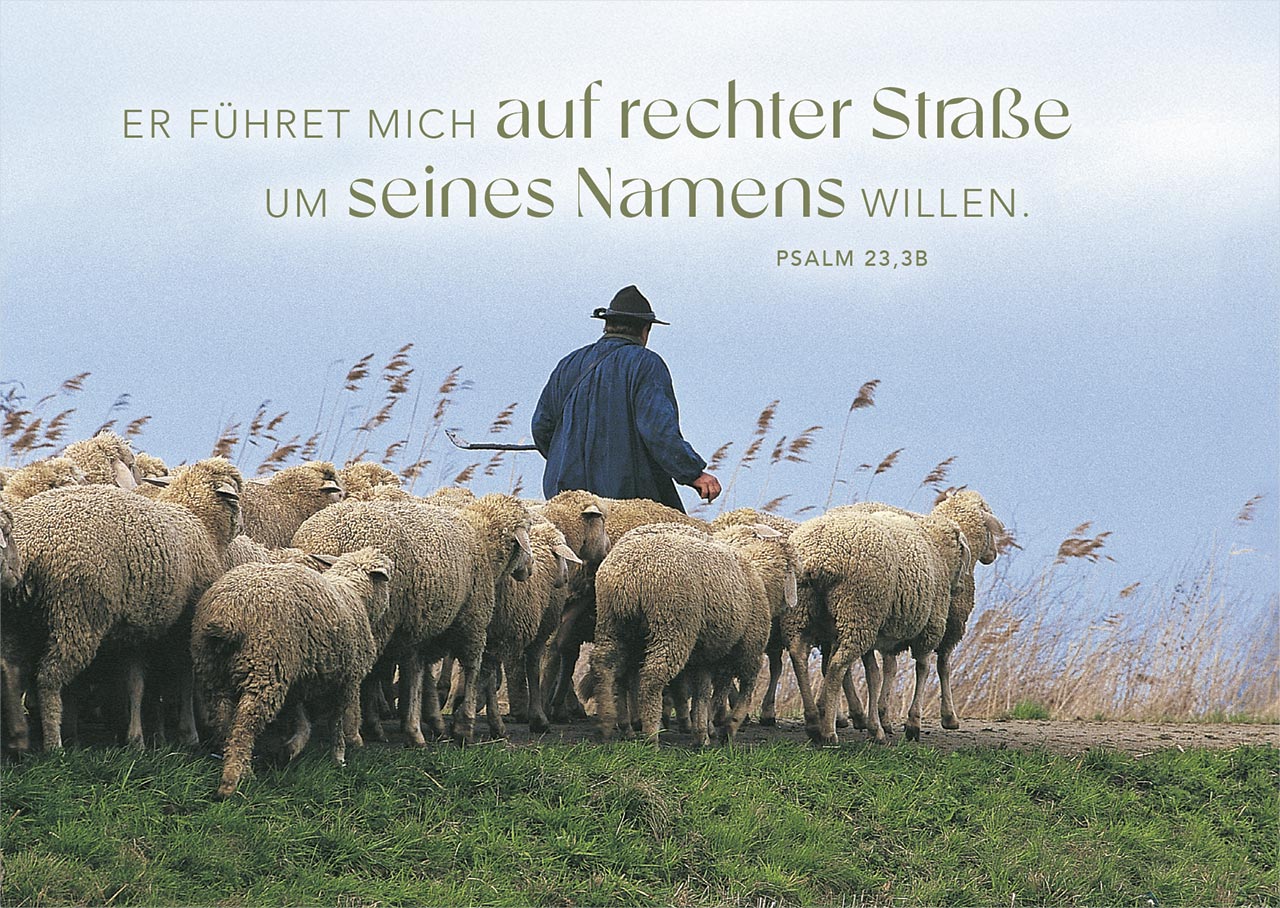 Postkartenbox Psalm 23 - Der HERR ist mein Hirte