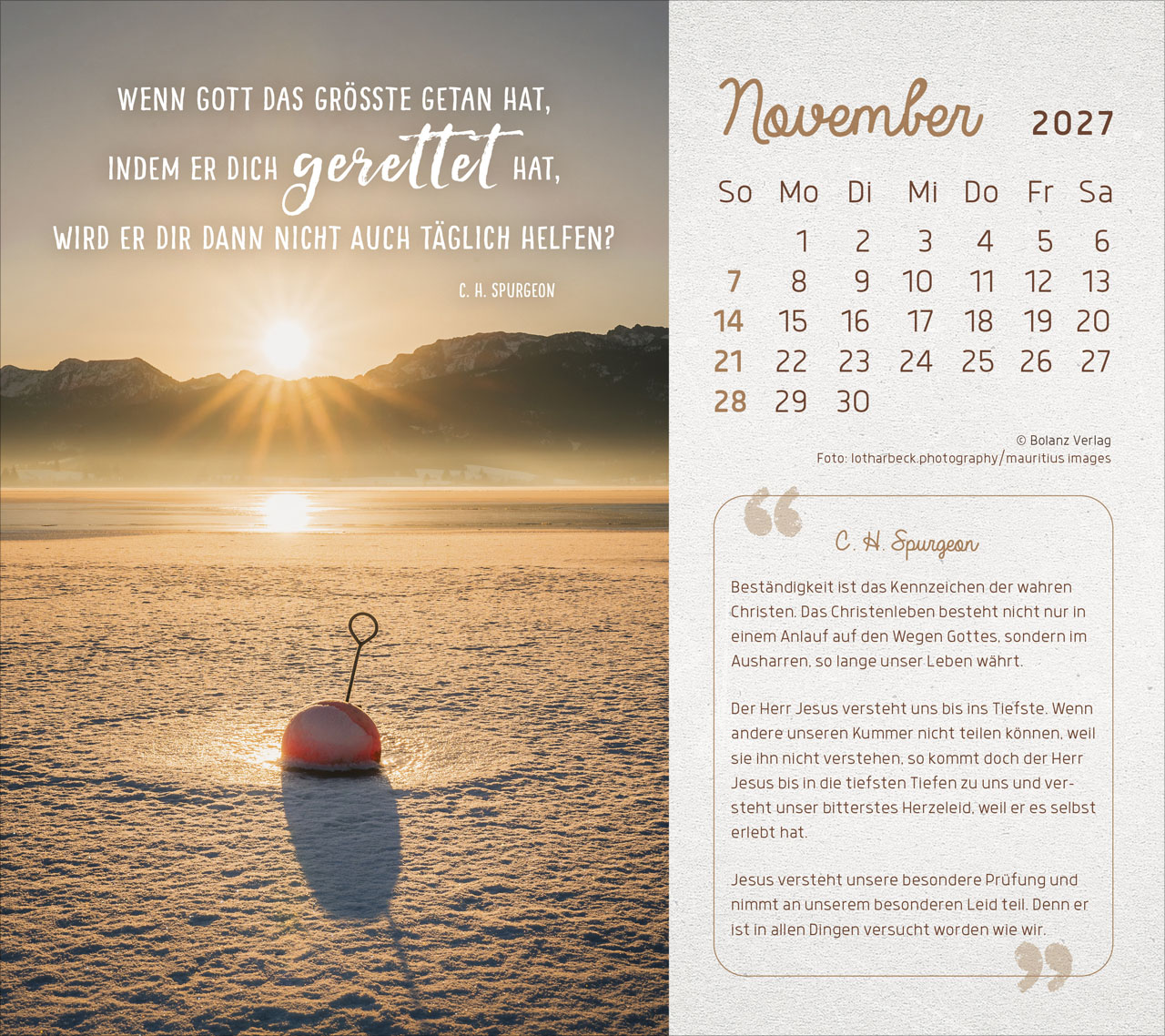 Mit seiner Kraft 2027 – Tischkalender