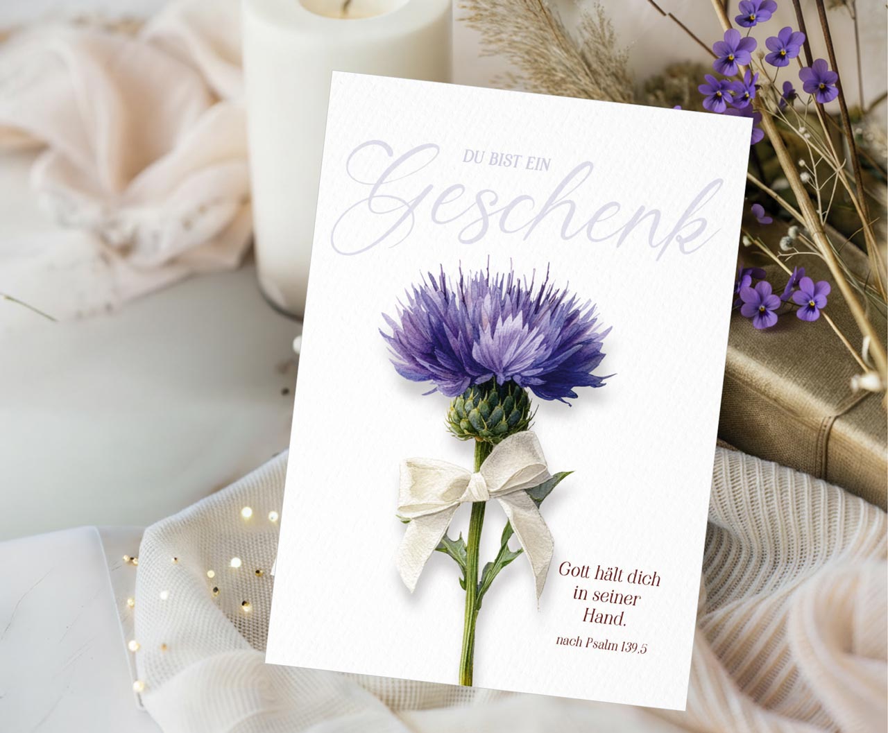 Postkarte Du bist ein Geschenk