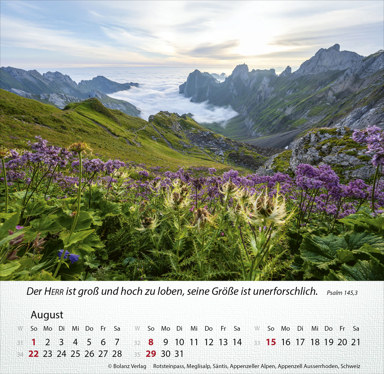 Berge 2027 – Tischkalender