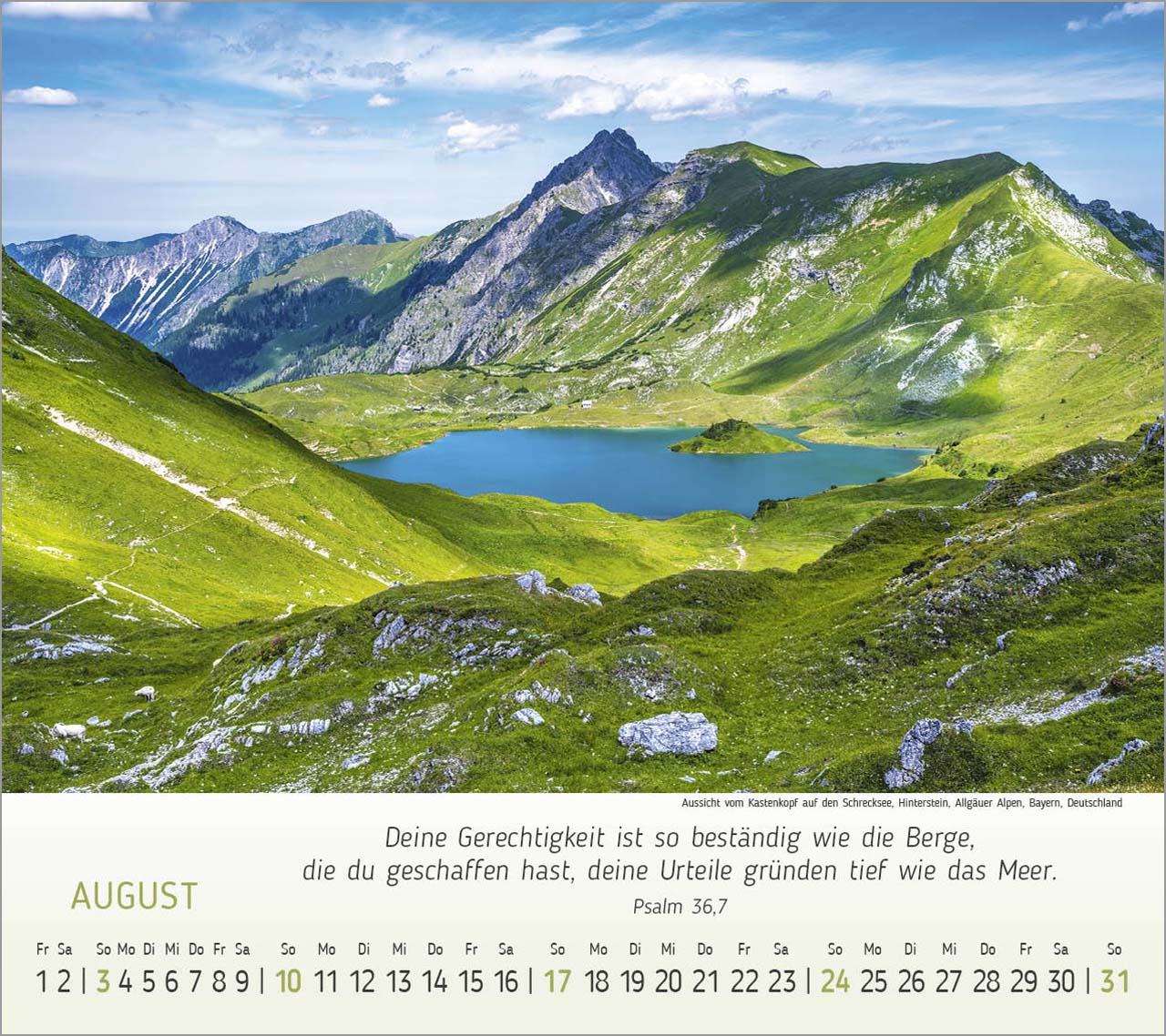 Wunderbare Bergwelt Tischkalender