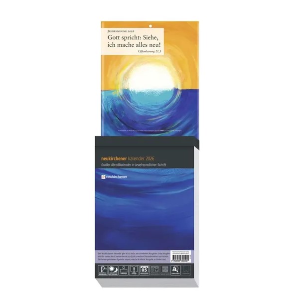 Neukirchener Abreißkalender 2026 - Großdruck
