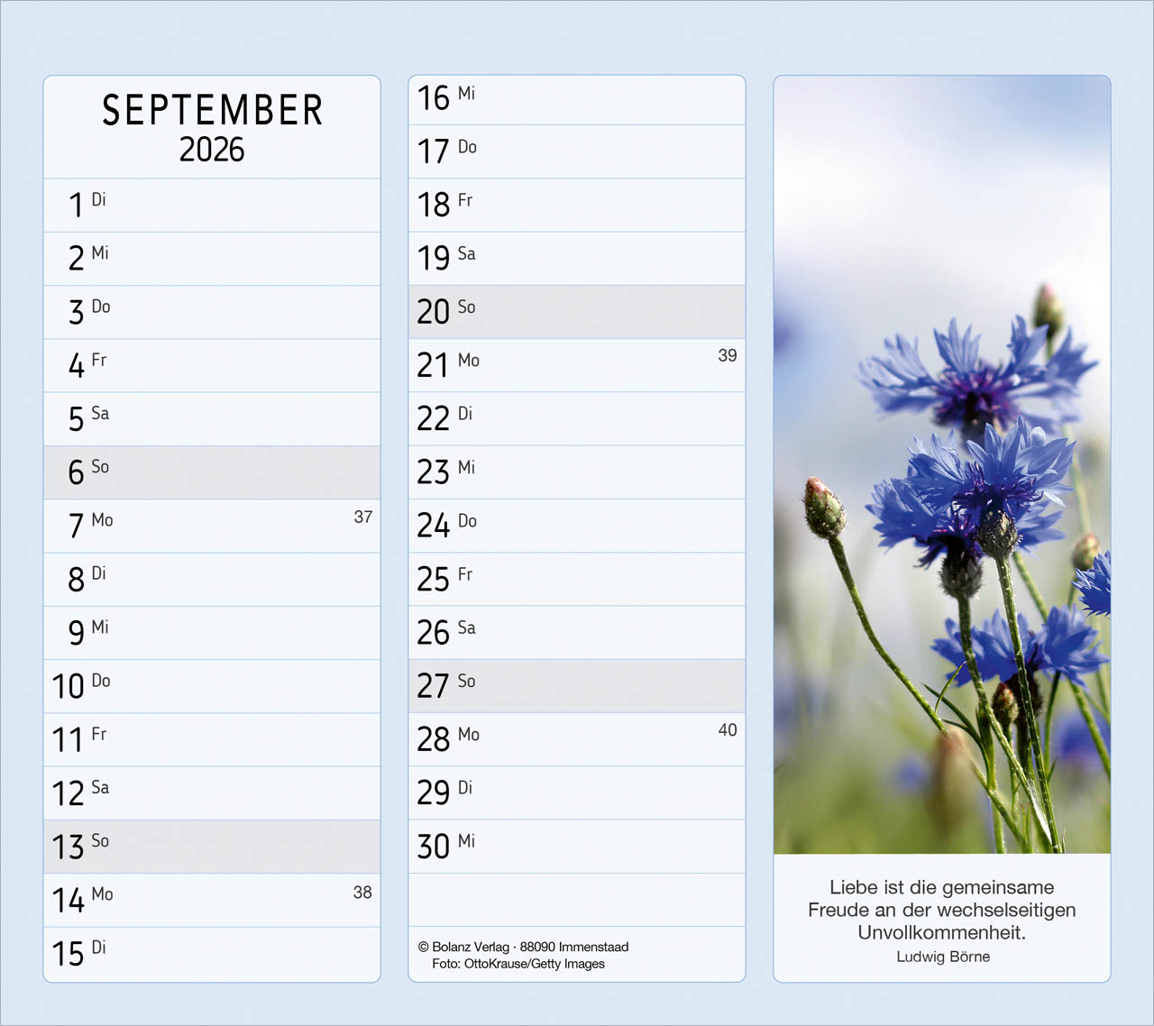 Vormerk-Kalender, mit Sinnsprüche 2026 Vormerk-Kalender, mit Sinnsprüche 2026