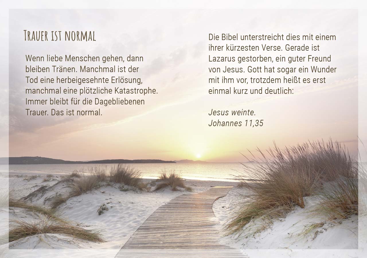 Grußheft - Sei getröstet