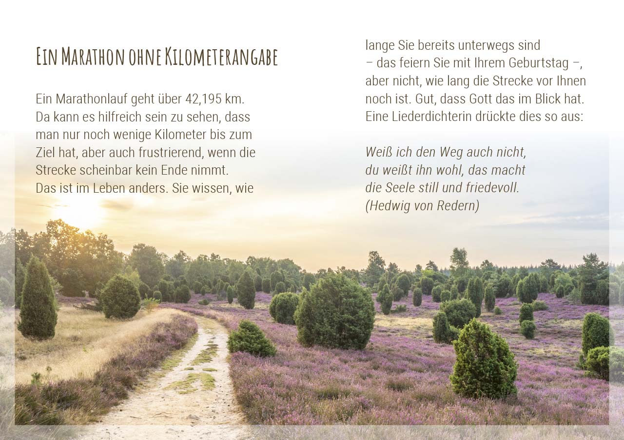 Grußheft - Zum Geburtstag Gottes Segen