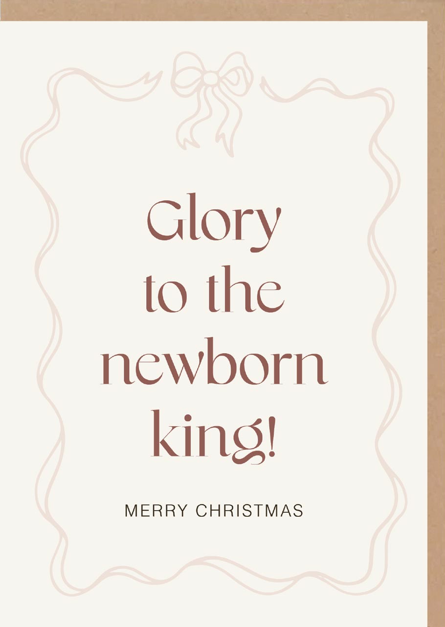 Faltkarte Glory to the newborn king