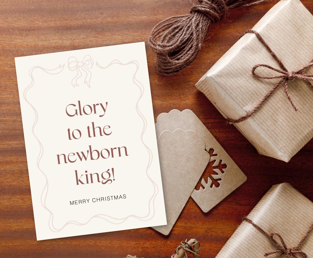 Postkarte Glory to the newborn king!