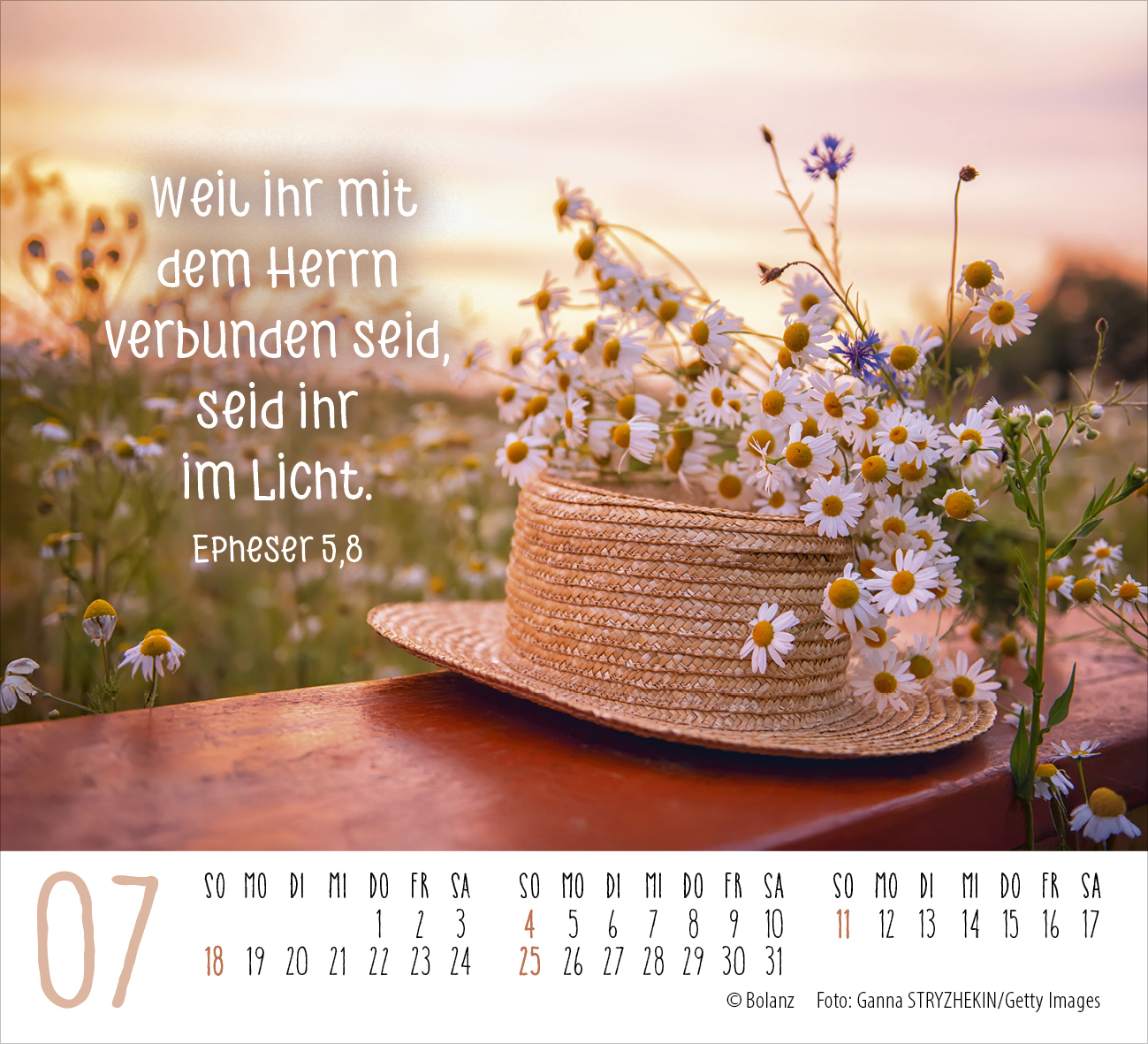 Atempause – Wohin du auch gehst 2027 – Minikalender