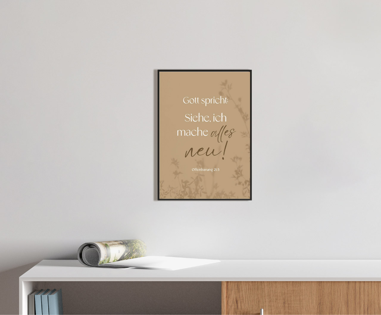 Poster Jahreslosung 2026 Schattenspiel A4