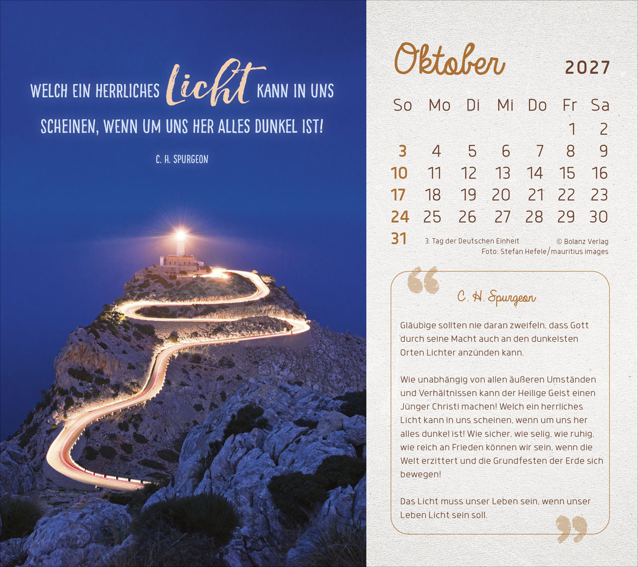 Mit seiner Kraft 2027 – Tischkalender