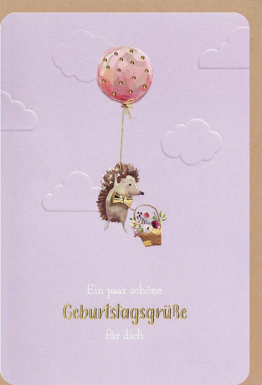 Faltkarte schöne Geburtstagsgrüße
