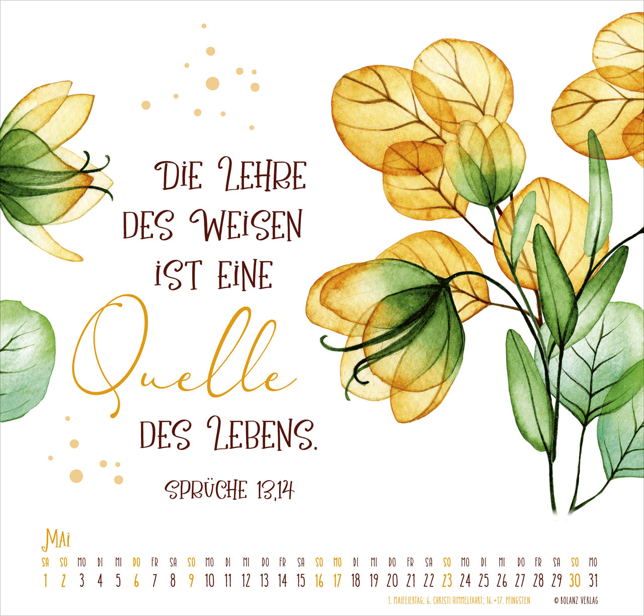 Gesegnet Tag für Tag 2027 – Posterkalender