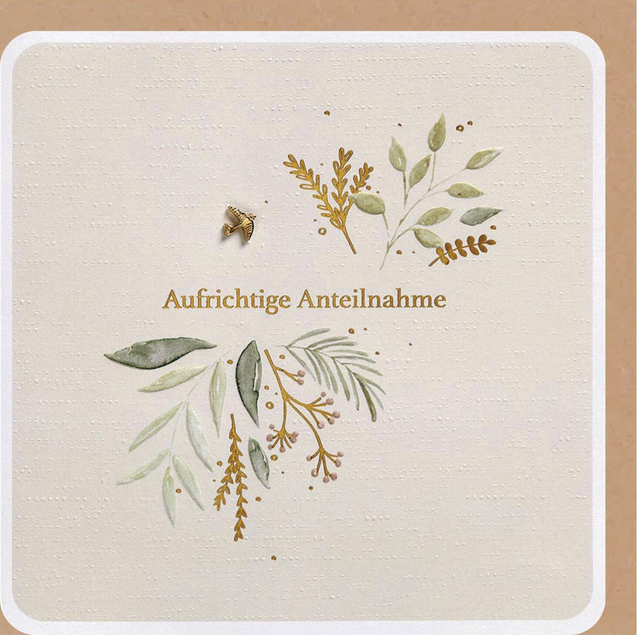Faltkarte Aufrichtige Anteilnahme