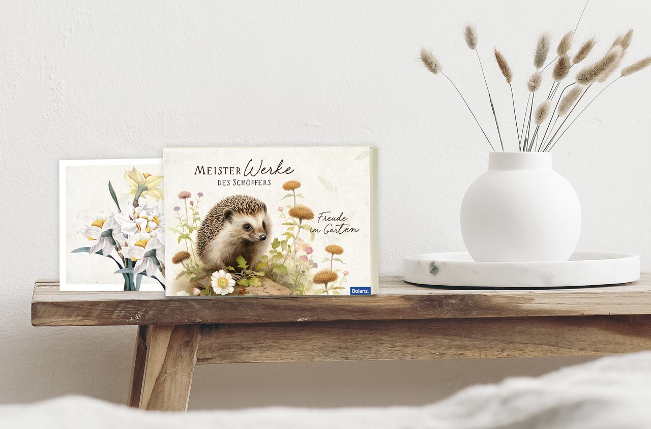 Postkartenbox Meisterwerke des Schöpfers - Freude im Garten