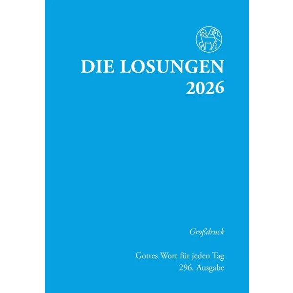 Losungen 2026 hellblau, Großdruck