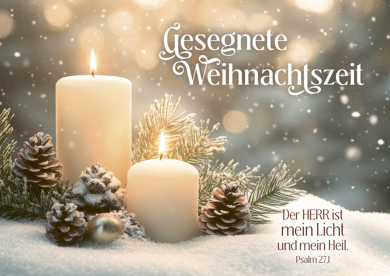 Postkarte Gesegnete Weihnchtszeit