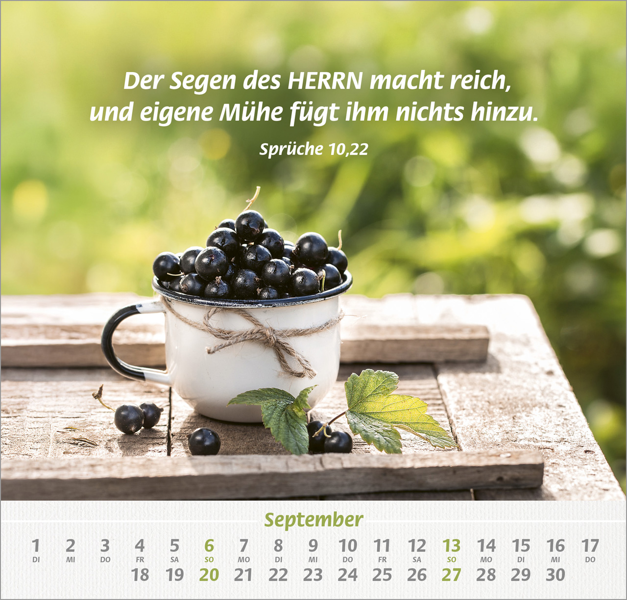Denn du bist bei mir Wandkalender 2026