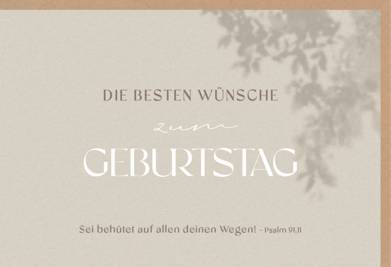 Faltkarte Die besten Wünsche zum Geburtstag